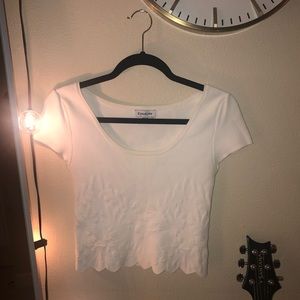 Beautiful White Crop Shirt!